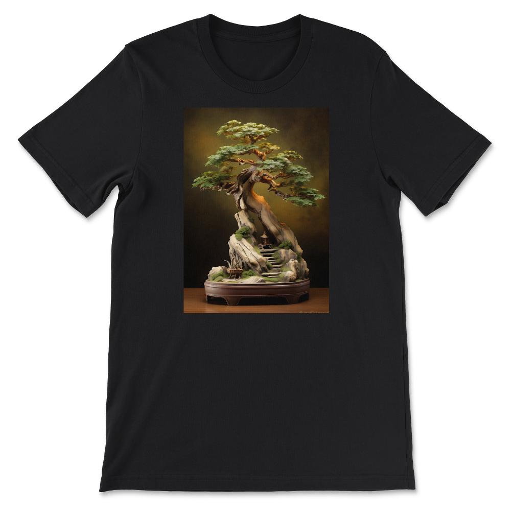 Done - Bonsai Tree Art Japanese Gift Tee - Unisex T-Shirt - Black