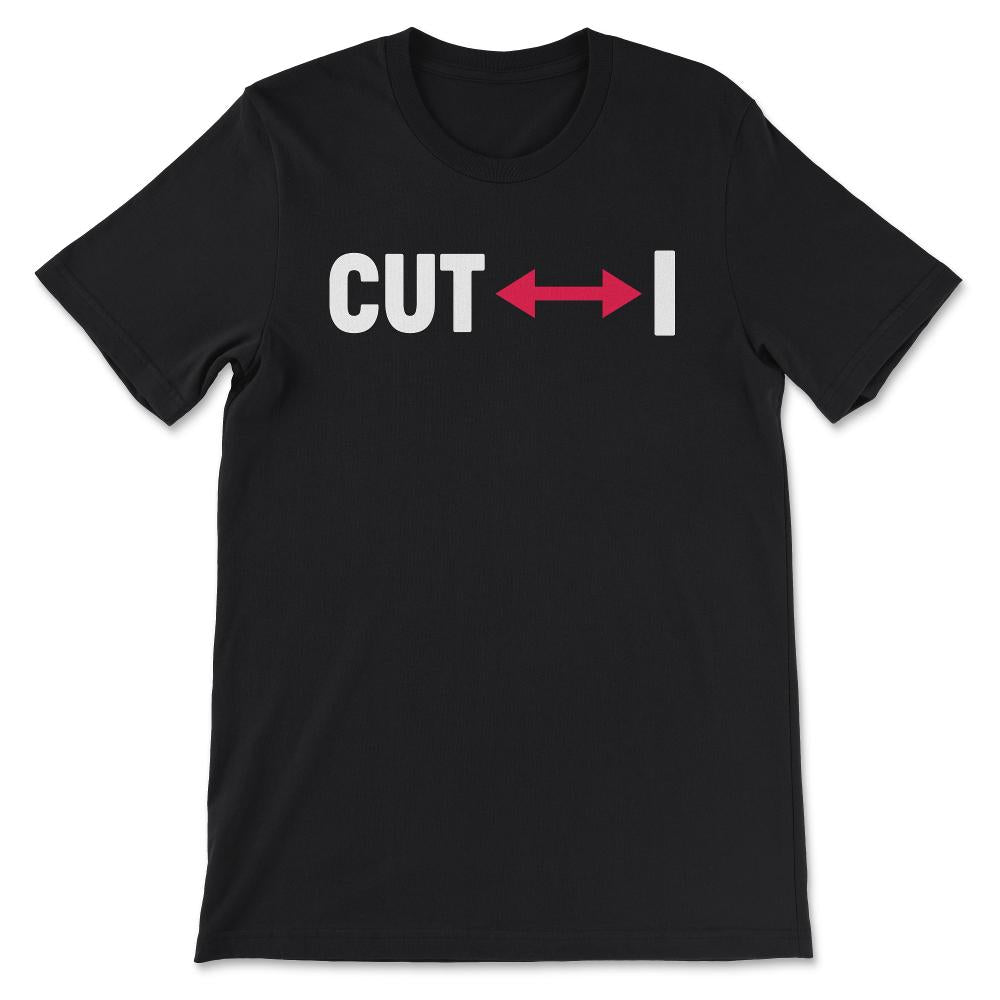 Connecticut (connect I cut) white Gift Tee - Unisex T-Shirt - Black