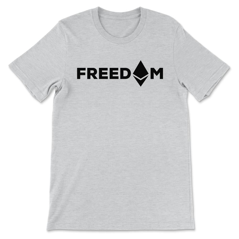 Ethereum Logo ETH Coin Freedom Crypto Bitcoin Trader Miner Gift Gift - Ash