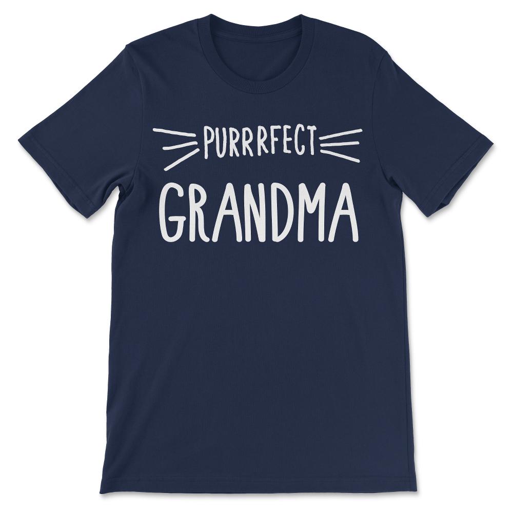 Grandma Gift Cute Perfect Grandma Cat Lover Grandmother design Gift - Navy
