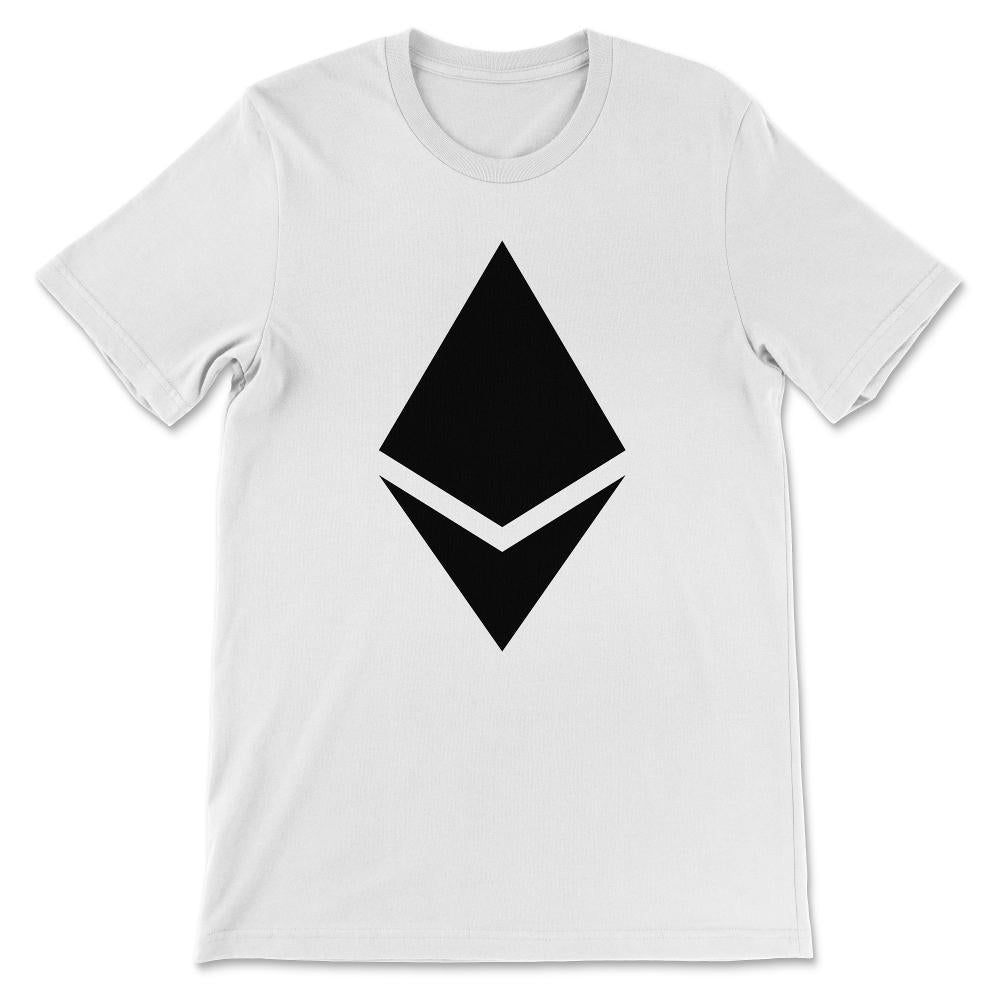 Ethereum Logo ETH Coin Crypto Bitcoin Trader Miner Gift Gift Tee - - White