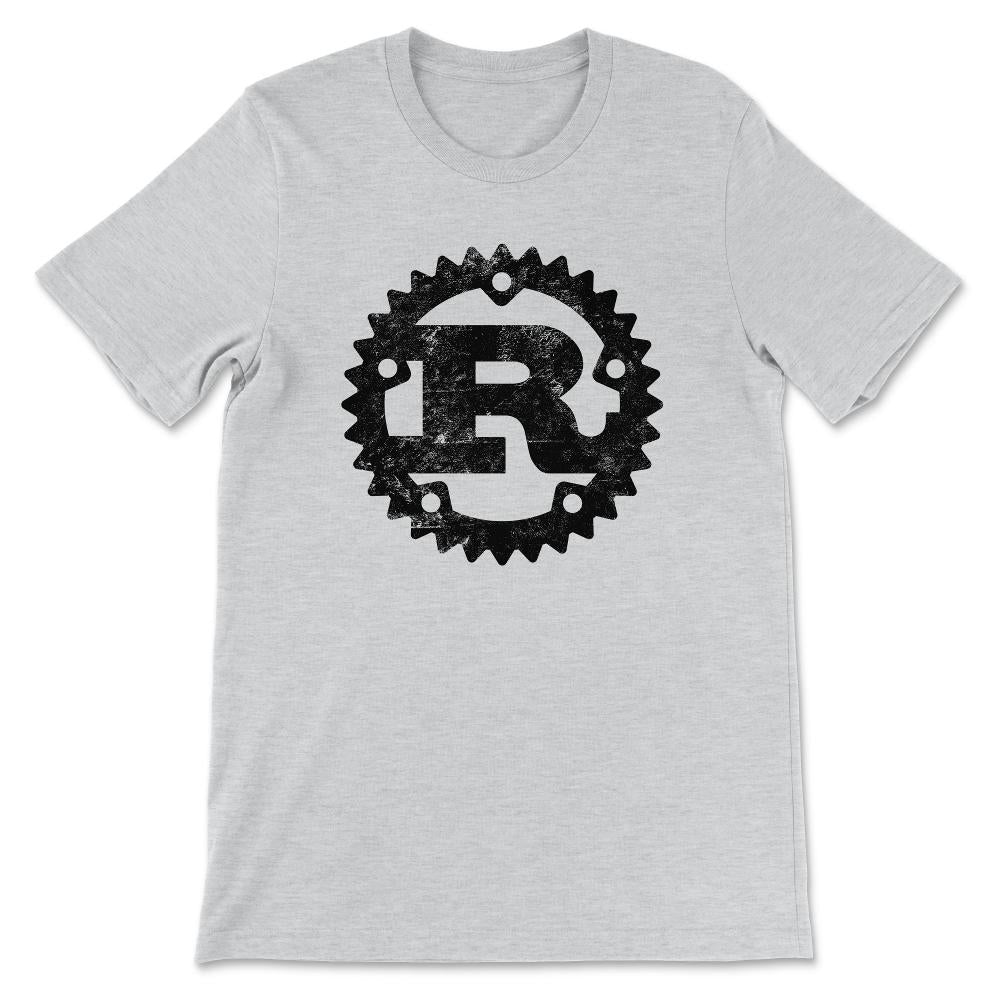 Rust Programming Language design distressed Gift Tee - Unisex T-Shirt - Ash