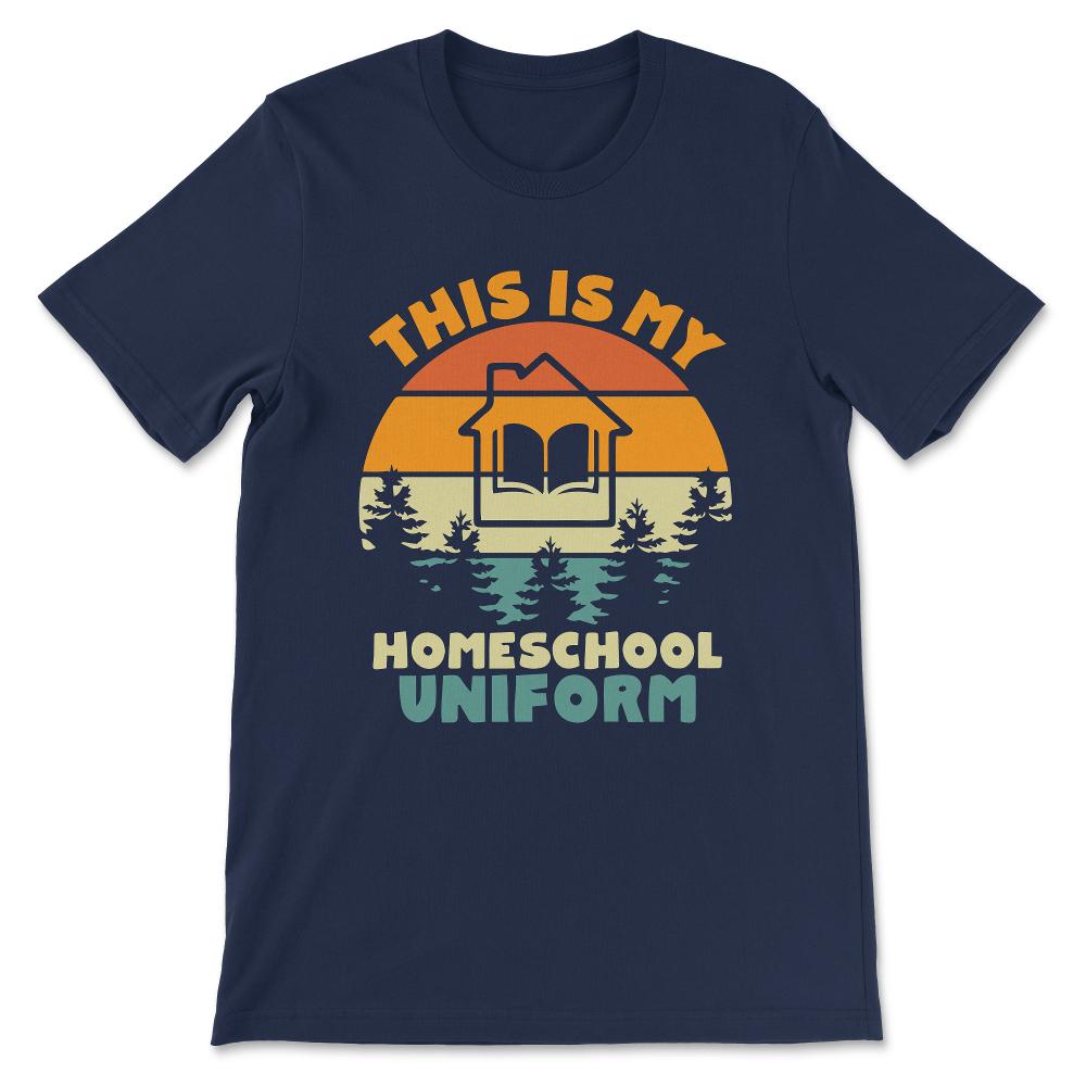 I Love Homeschooling Homeschool Home school Mom Dad Boy Girl Gift Tee - Navy