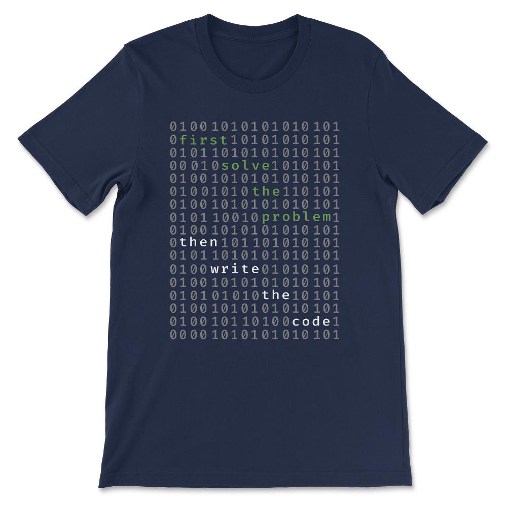 Write The Code Software Engineer Coder Funny Programming Gift Tee - - Navy