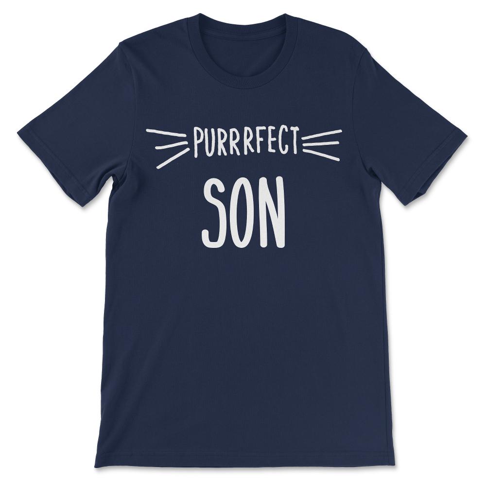 Son - Perfect Son Gifts for a Son Loving Cat Son Gift Tee - Unisex - Navy