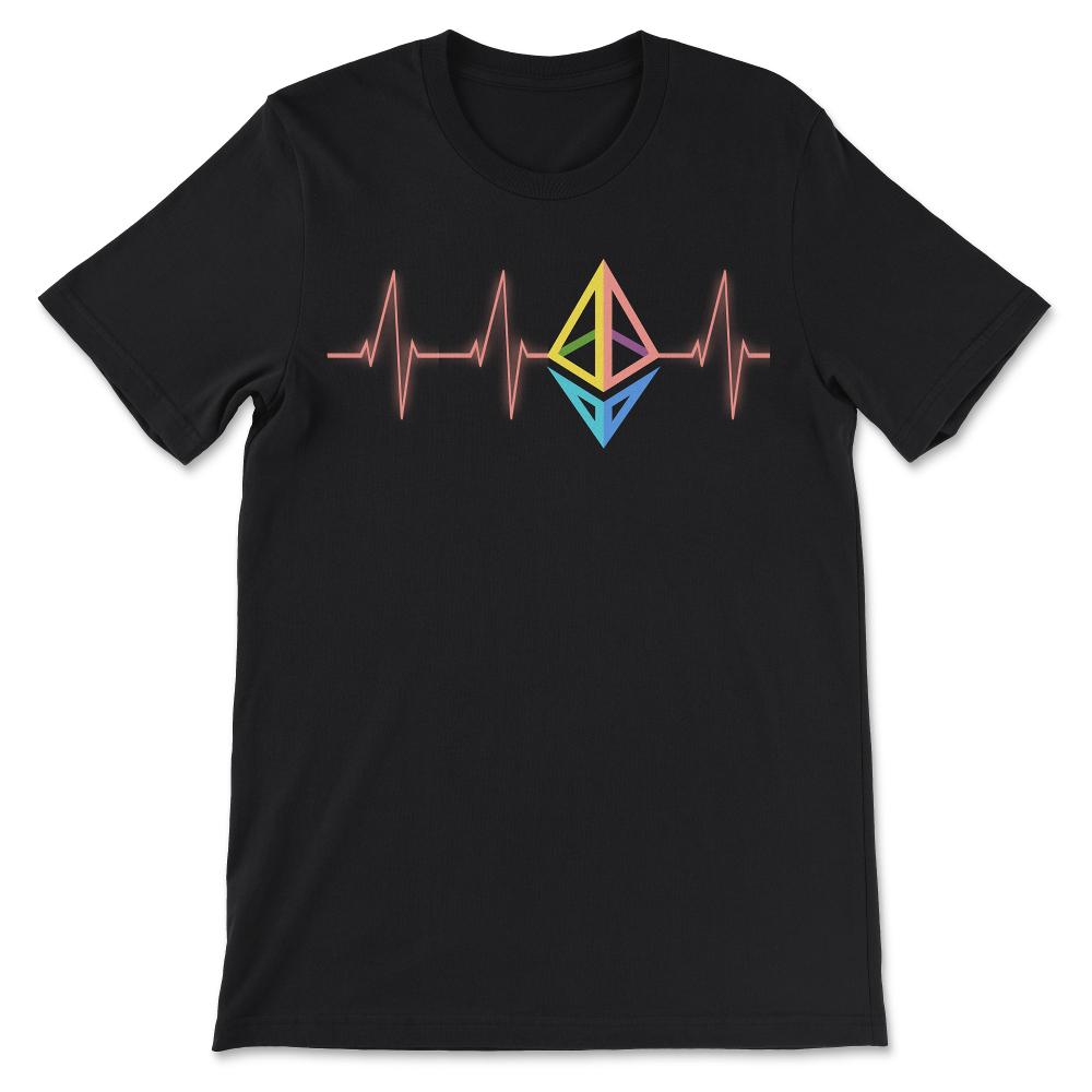 Ethereum Logo ETH Coin Crypto Bitcoin Trader Miner Gift Gift Tee - - Black