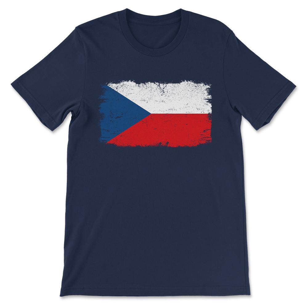 Czech Republic Country Flag Czech Republic Country Tourist Gift Tee - - Navy