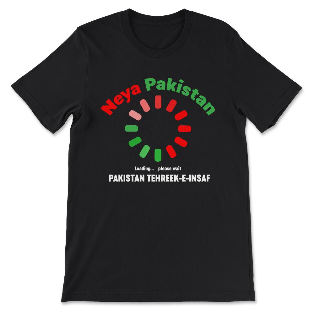 Pakistan Tehreek-e-Insaf Tabdeeli Imran Khan Naya Pakistan Gift Tee - - Black