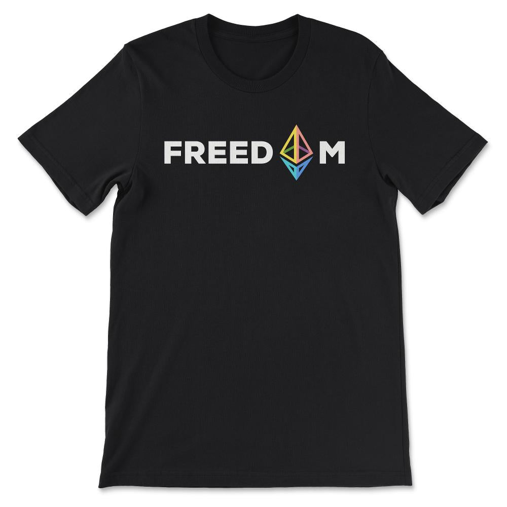 Ethereum Logo ETH Coin Freedom Crypto Bitcoin Trader Miner Gift Gift - Black