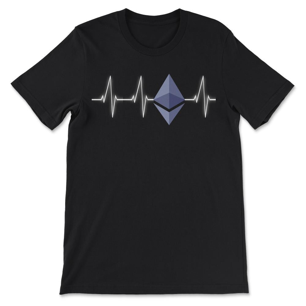 Ethereum Logo ETH Coin Crypto Bitcoin Trader Miner Gift Gift Tee - - Black