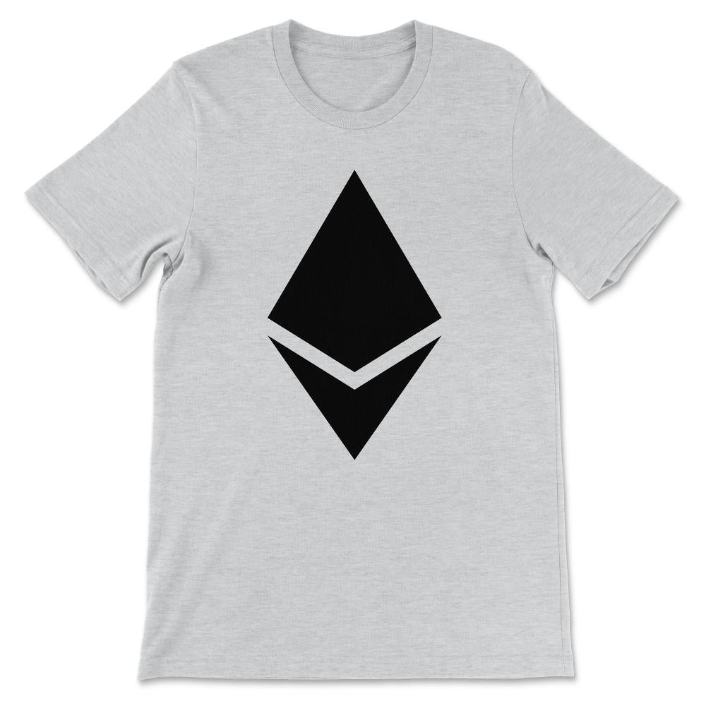 Ethereum Logo ETH Coin Crypto Bitcoin Trader Miner Gift Gift Tee - - Ash
