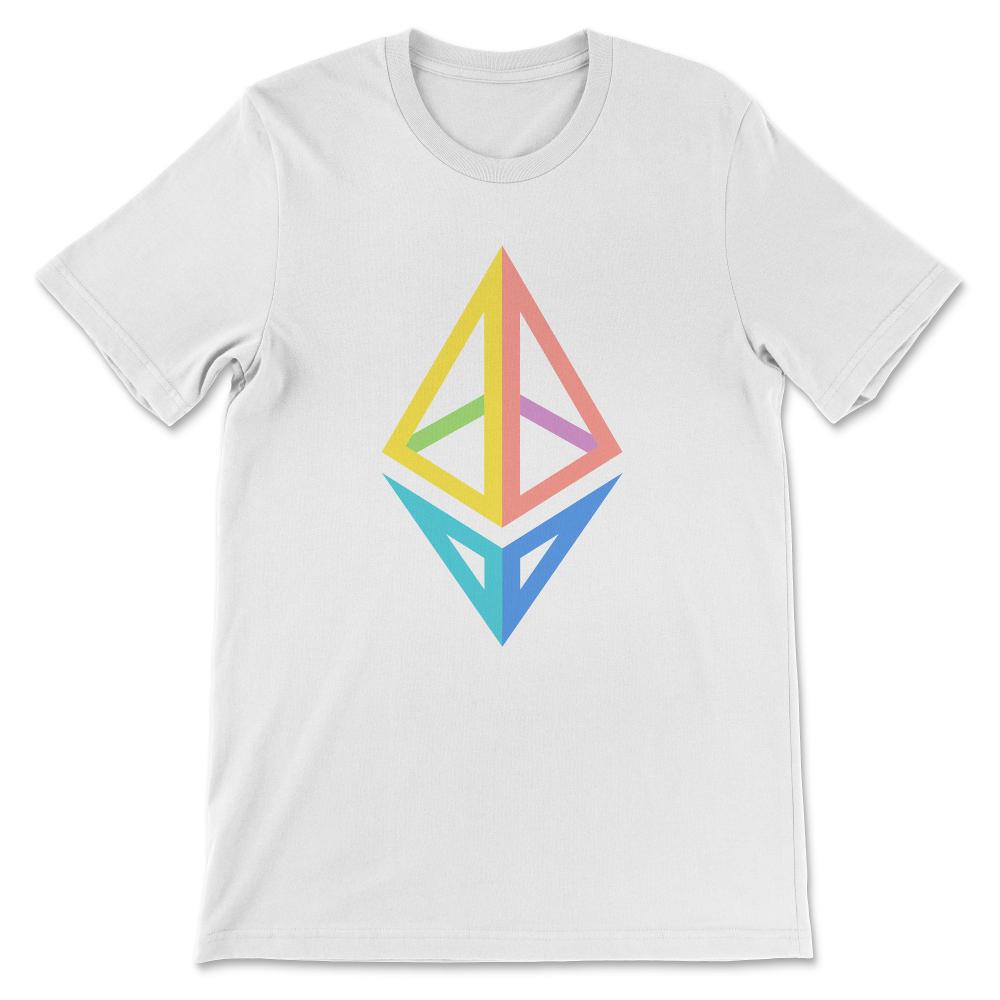 Ethereum Logo ETH Coin Crypto Bitcoin Trader Miner Gift Gift Tee - - White
