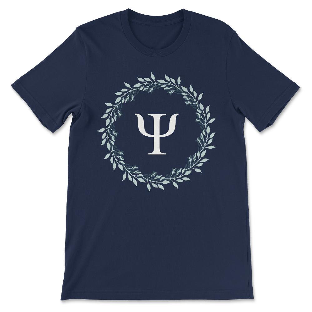Psychology Logo Psychologist Student Teacher Researcher Gift Gift Tee - Navy