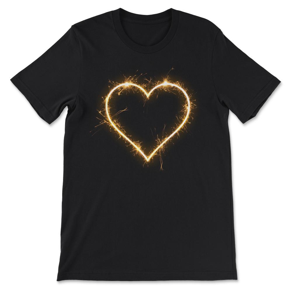 Heart Design For Women, Girls And Toddler Girls design Gift Tee - - Black
