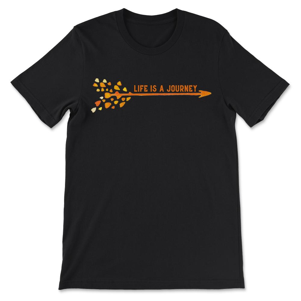 Life is a Journey, Not a Destination- Religious Traveler Gift Tee - - Black