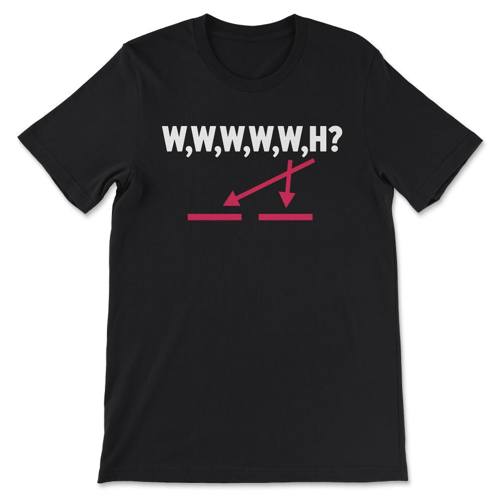 Hawaii (who what where when why how white Gift Tee - Unisex T-Shirt - Black