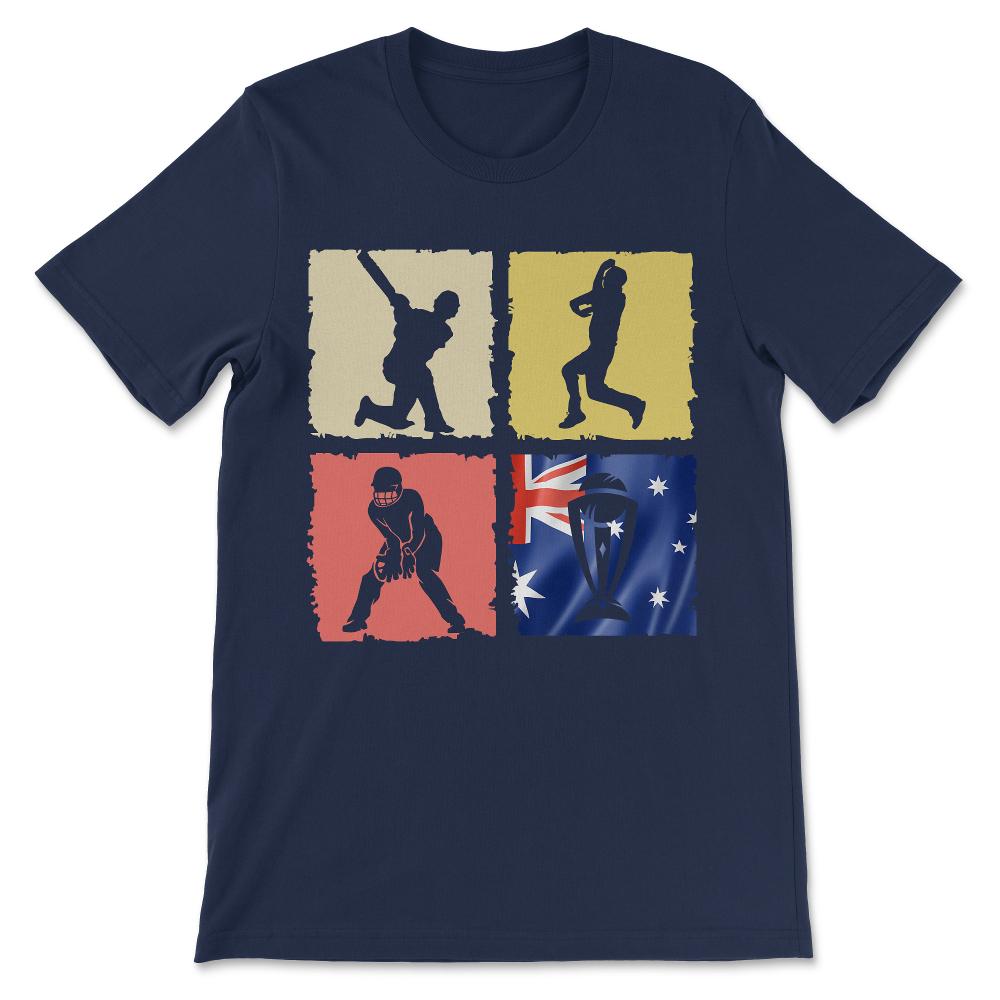 India - India Cricket - Support India Cricket for World Cup Gift Tee - Navy