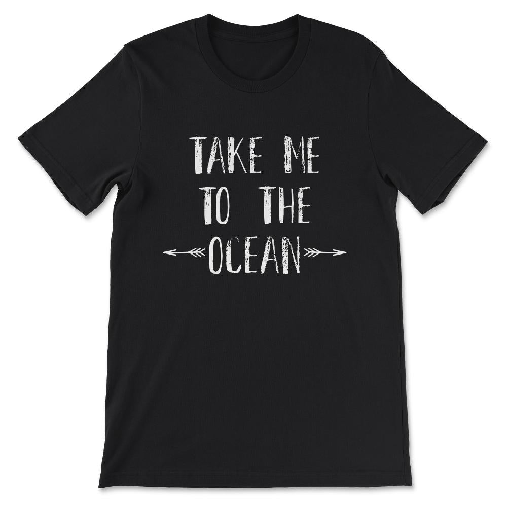 Missing Beach in Summer Take Me To The Ocean Surfing Hawaii Gift Tee - Black