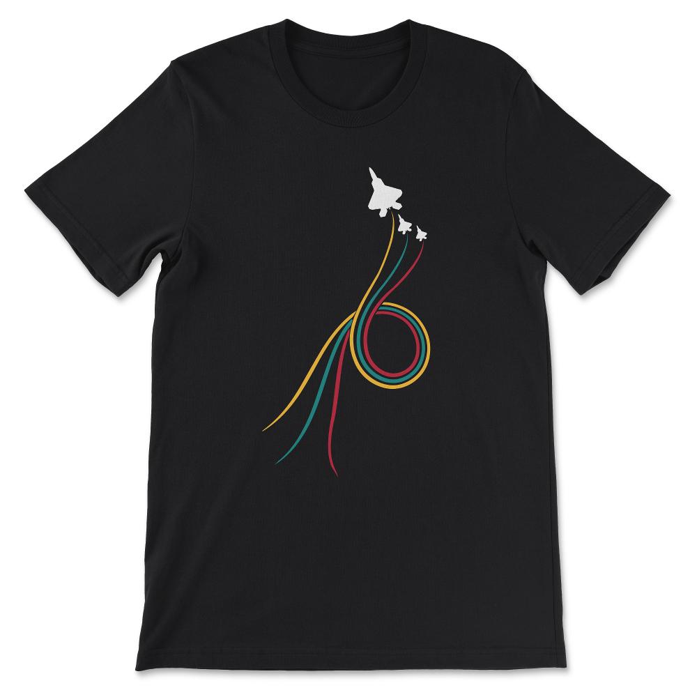fighter jet v2 Gift Tee - Unisex T-Shirt - Black