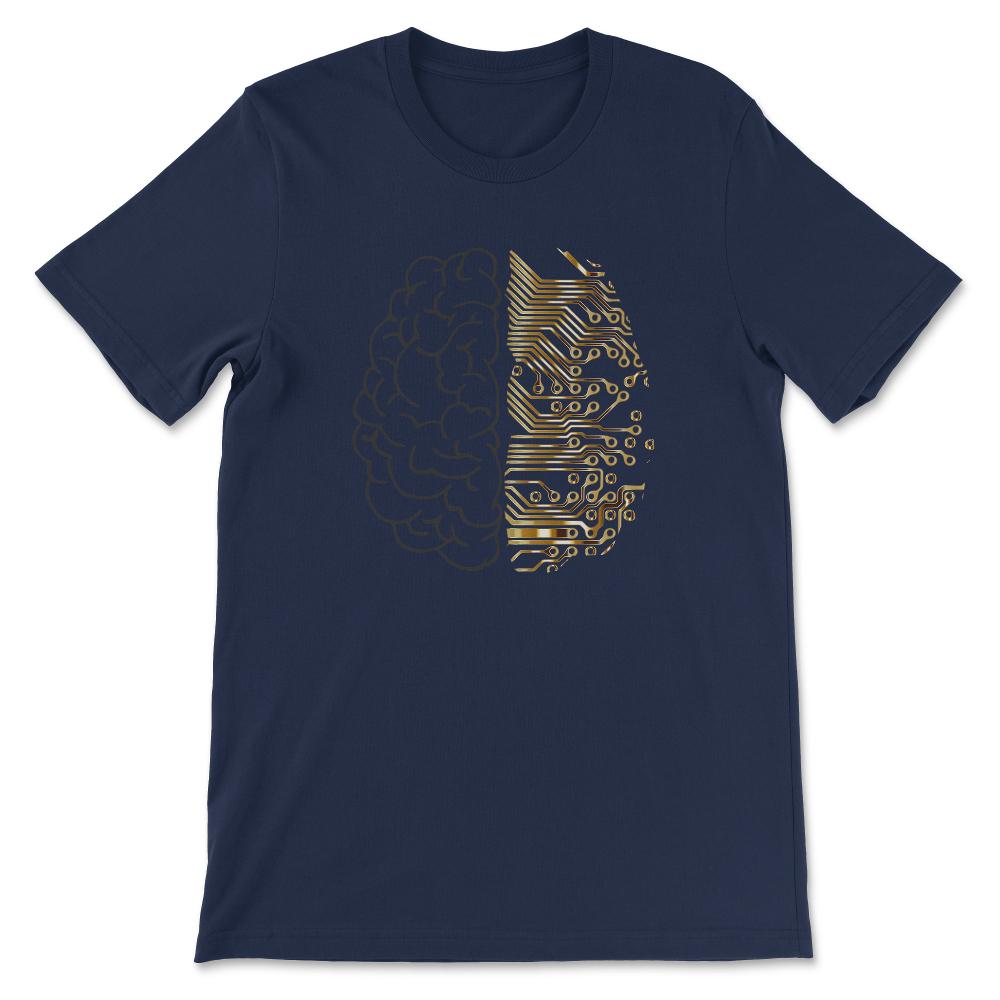 Machine Learning Shirt - Deep Learning and AI Gift Tee - Unisex - Navy