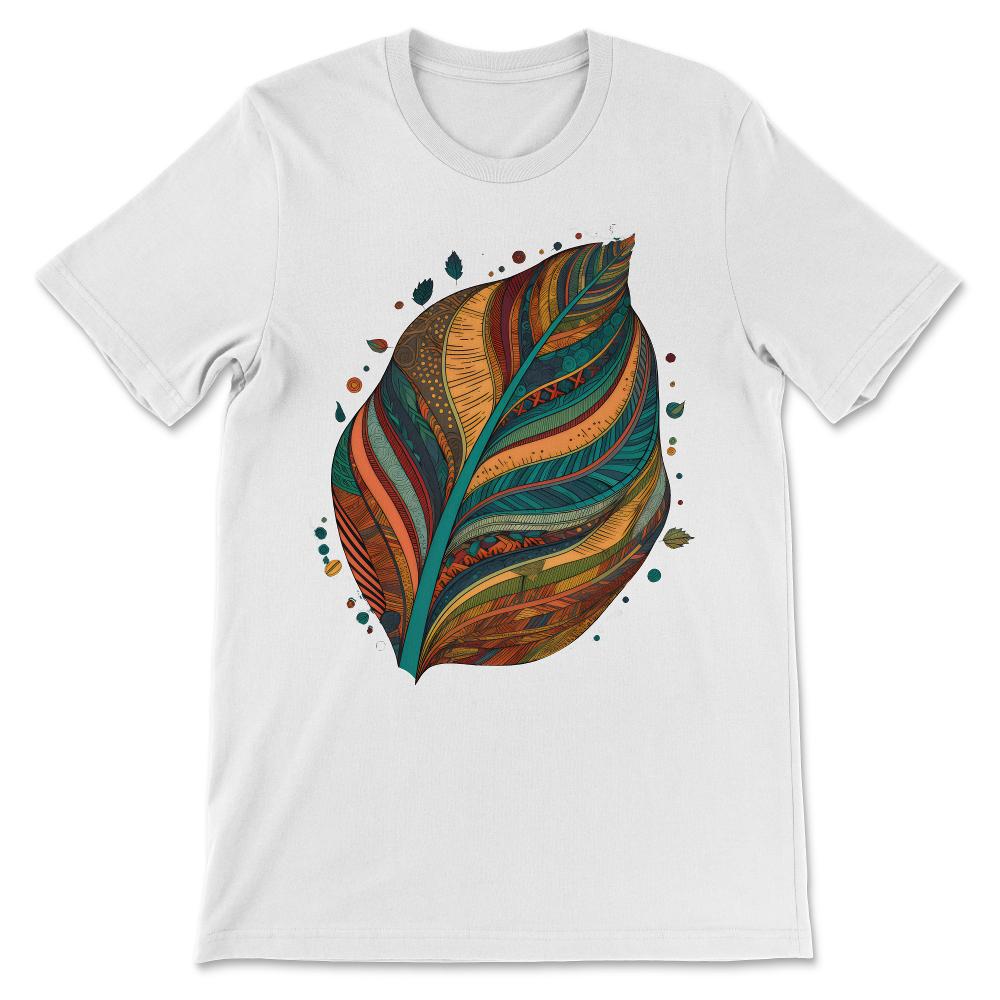 Done - Colorful Leaf Autumn Fall Leaves Tropical Gardening Plants - White