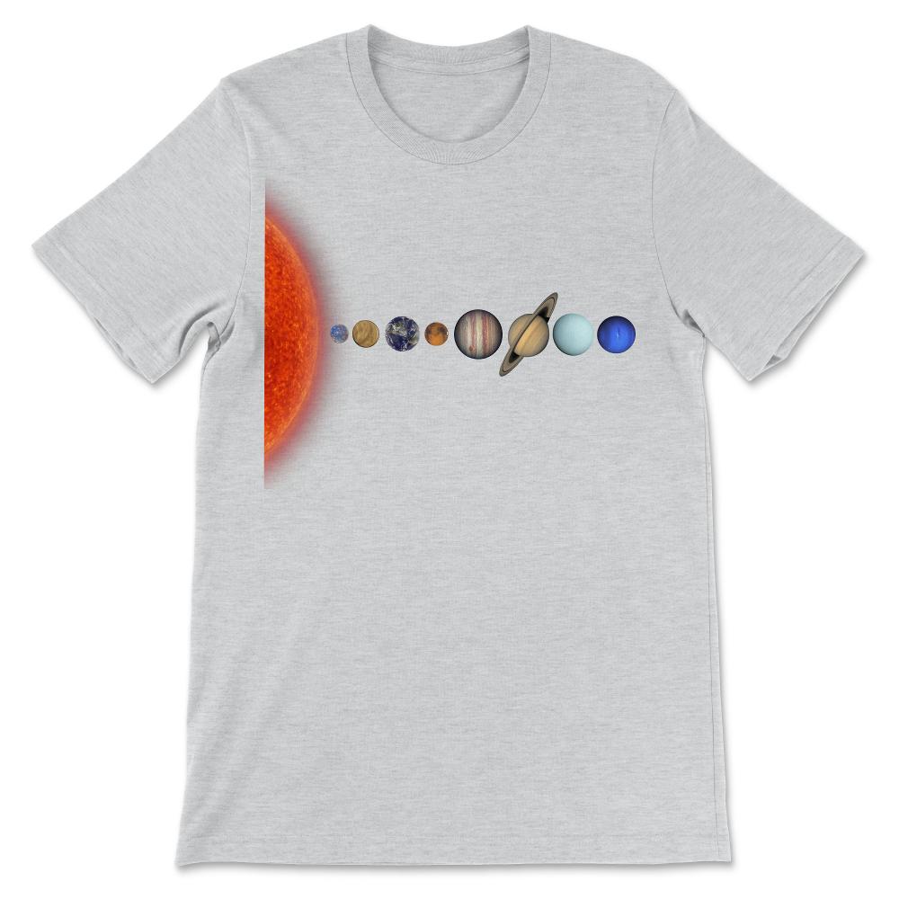 Solar System Sun Earth And Planetary System Planets Gift Gift Tee - - Ash