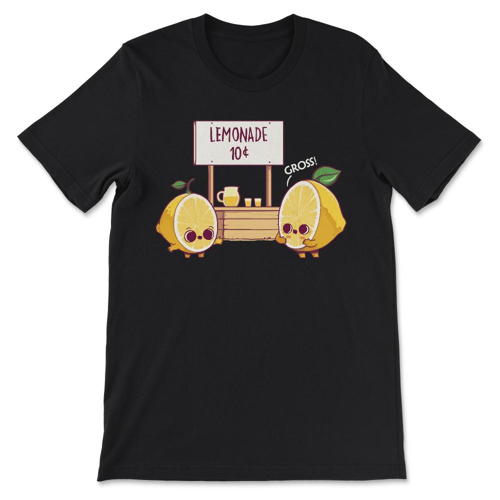 Funny Lemon Lemonade Joke Security Humor Summer Citrus Gift Tee - - Black