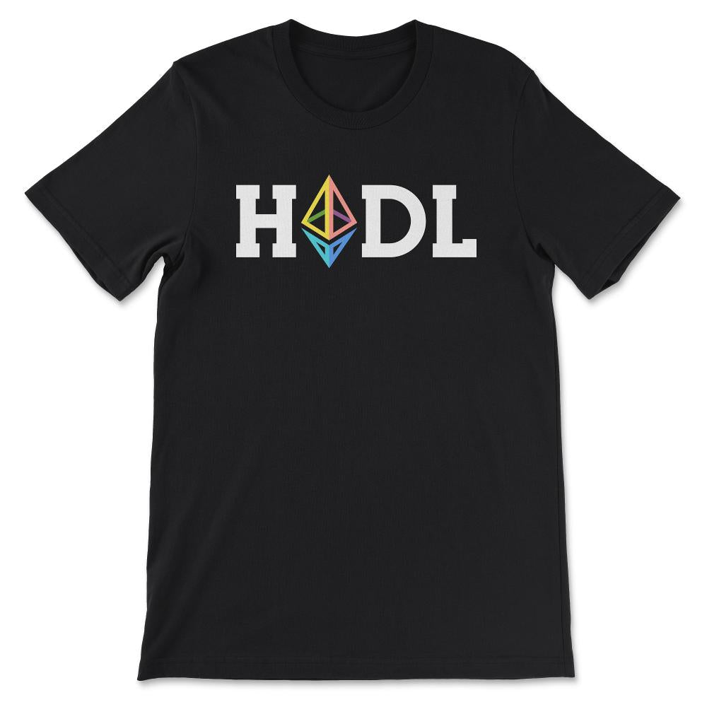 Ethereum Hodl Logo ETH Coin Freedom Crypto Bitcoin Trader Miner Gift - Black