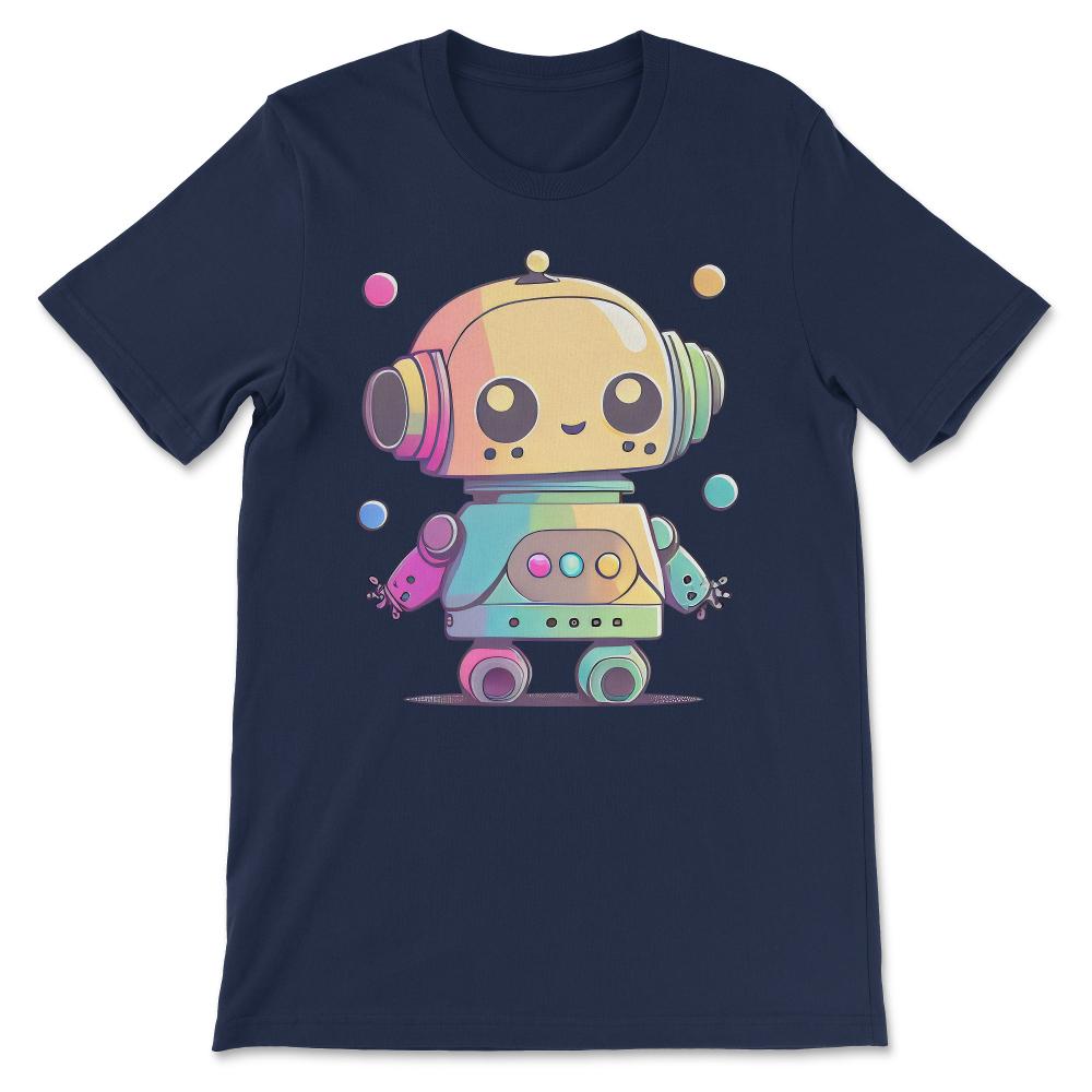 Robot Baby Robotic Cute Aesthetic Future Engineer Play Team Gift Tee - Navy