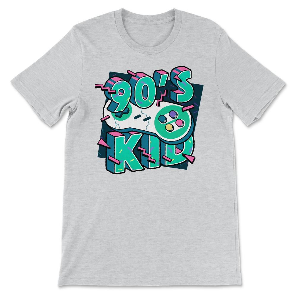 Mens 90s Kid 90s Men Design for Vintage Retro Gamers design Gift Tee - Ash
