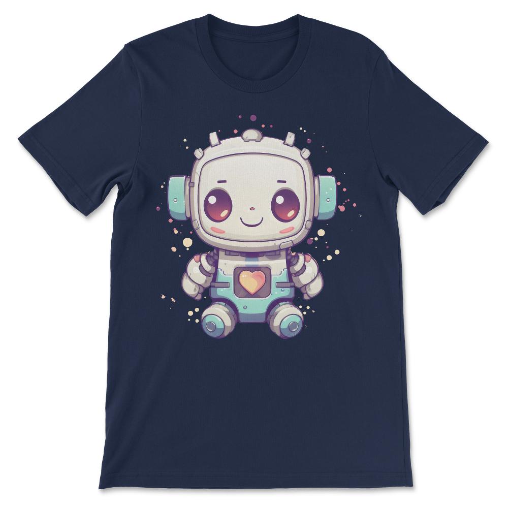Robot Baby Robotic Future Engineer Technology Bionic Science Gift Tee - Navy
