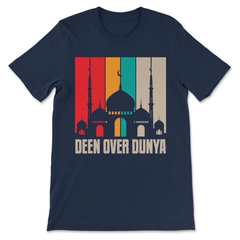 Deen Over Dunya Gift Tee - Unisex T-Shirt - Navy