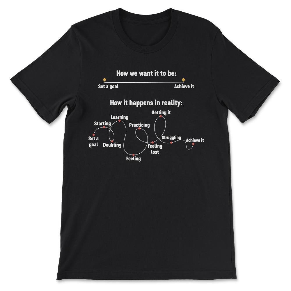 how we want it to be white Gift Tee - Unisex T-Shirt - Black