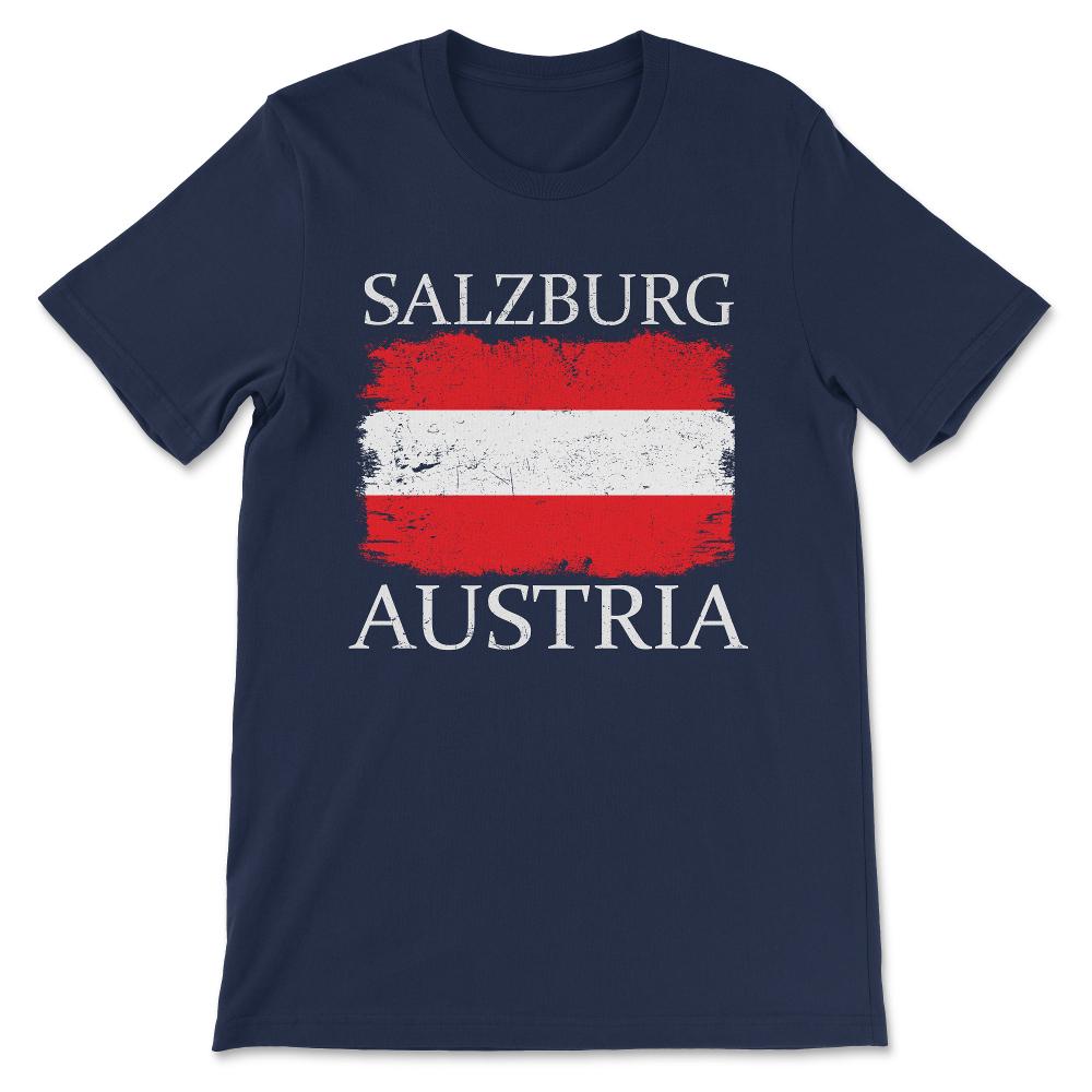 Salzburg Austria Salzburg Visitor Austria Flag Austria Tourist Gift - Navy
