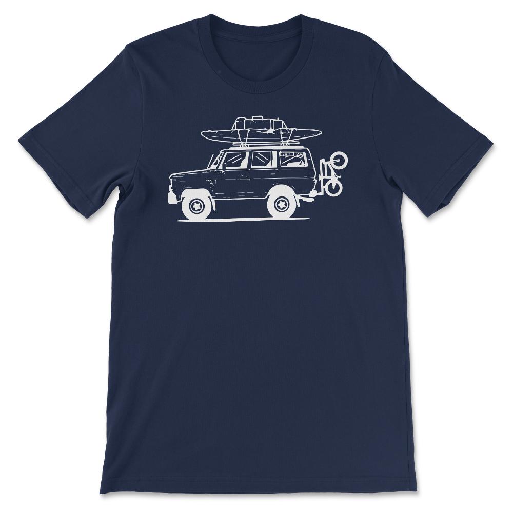 Rower Jeep Shirt 2 Gift Tee - Unisex T-Shirt - Navy