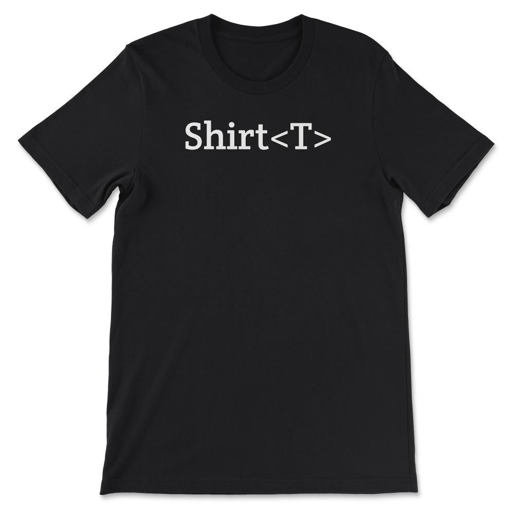 Shirt T Generic graphic Type in Funny Java Programming design Gift - Black