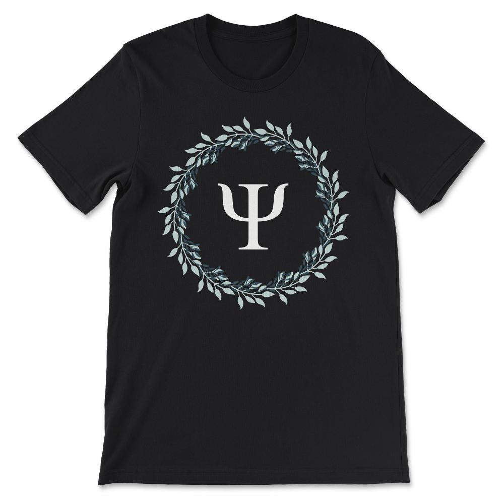 Psychology Logo Psychologist Student Teacher Researcher Gift Gift Tee - Black