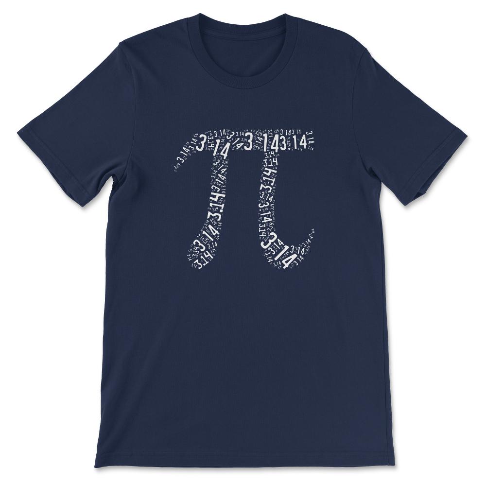 Pi Day - Nerd Geek - Love Math Pi Symbol - Kids Men Women Gift Tee - - Navy