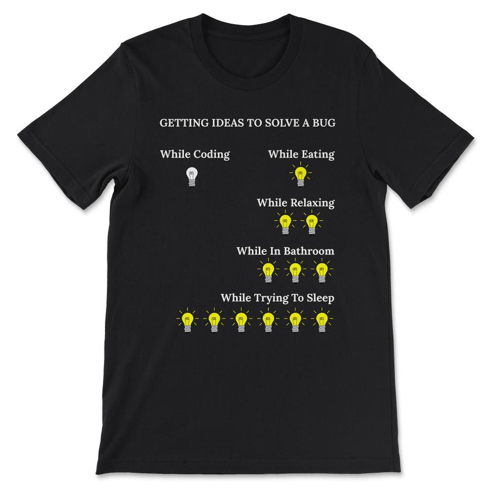 Funny Programming Software Engineer Bugs Code Debugging Gift Gift Tee - Black