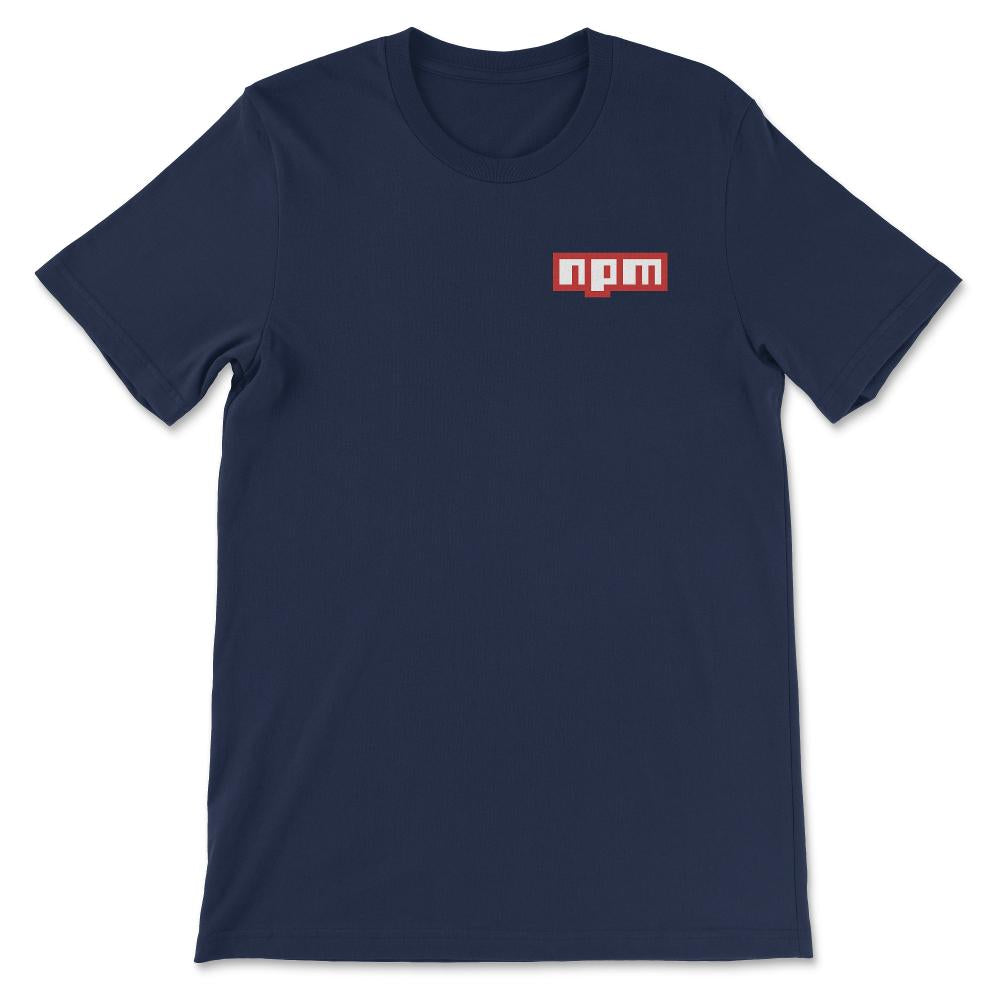npm pocket Gift Tee - Unisex T-Shirt - Navy