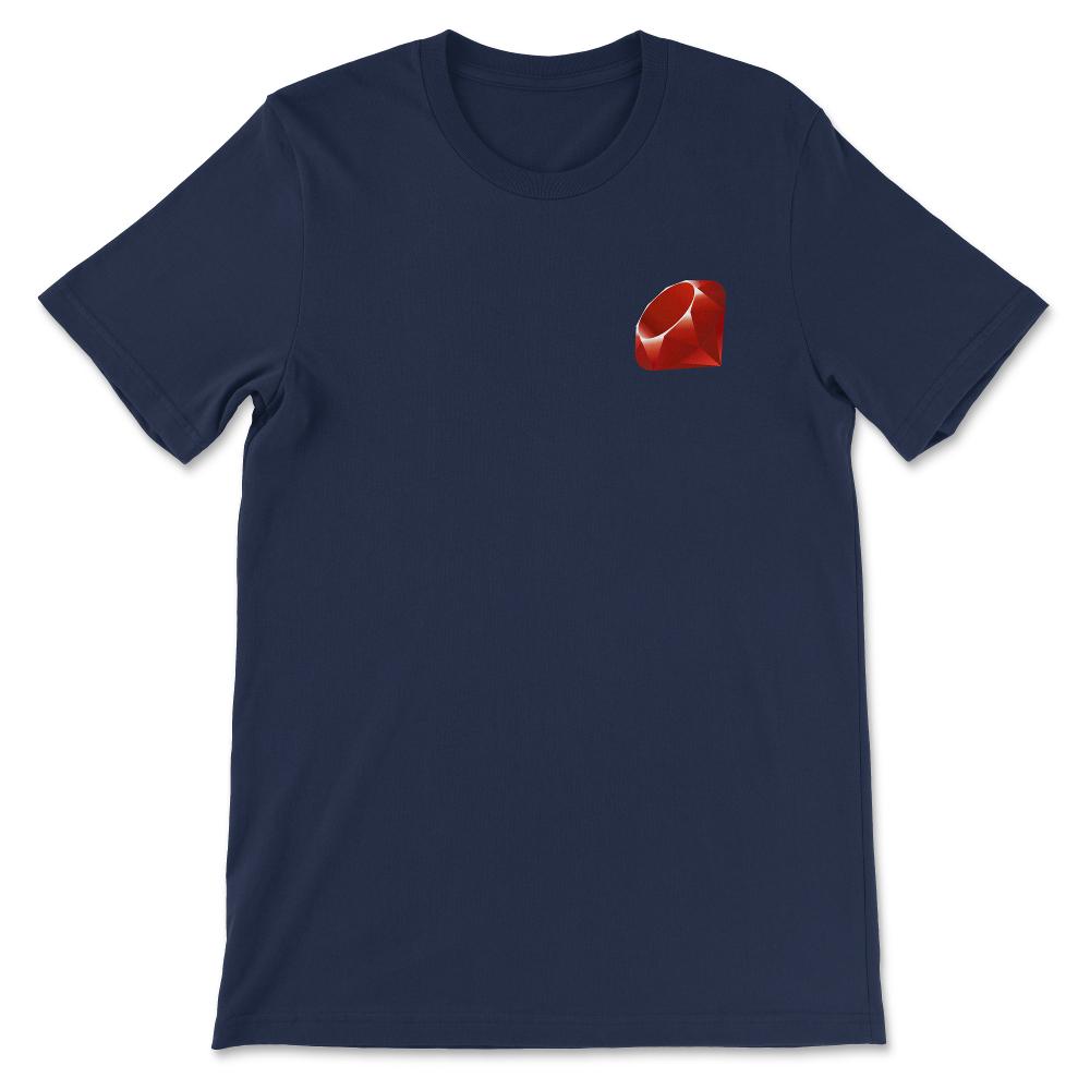 red dimond pocket Gift Tee - Unisex T-Shirt - Navy