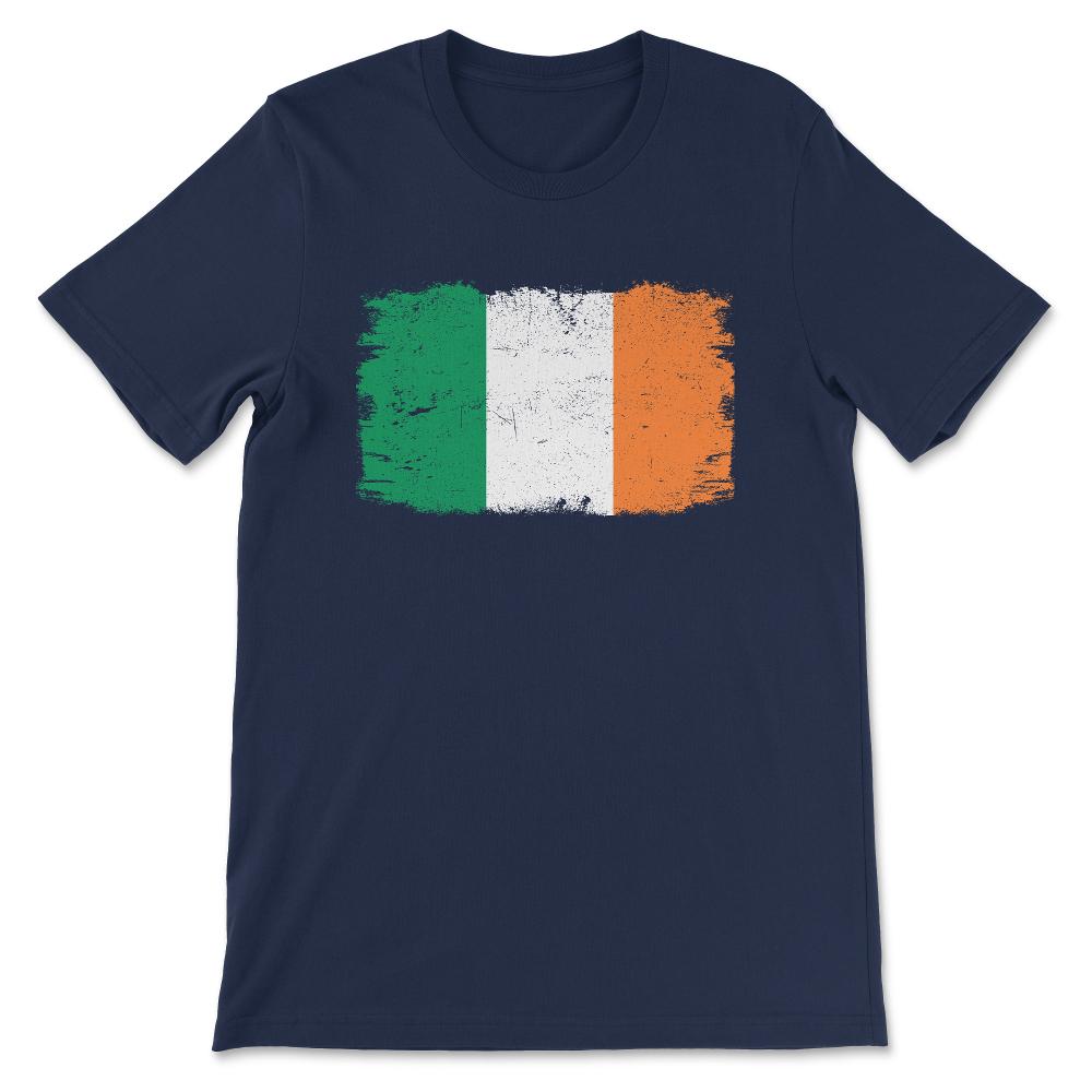 Ireland Country Flag Ireland Tourist Ireland Country Team Gift Tee - - Navy