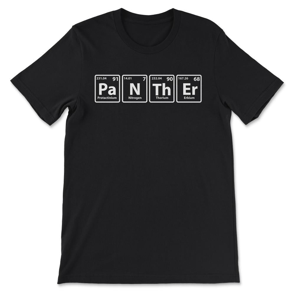 Panther Periodic Table Shirt 1 Gift Tee - Unisex T-Shirt - Black