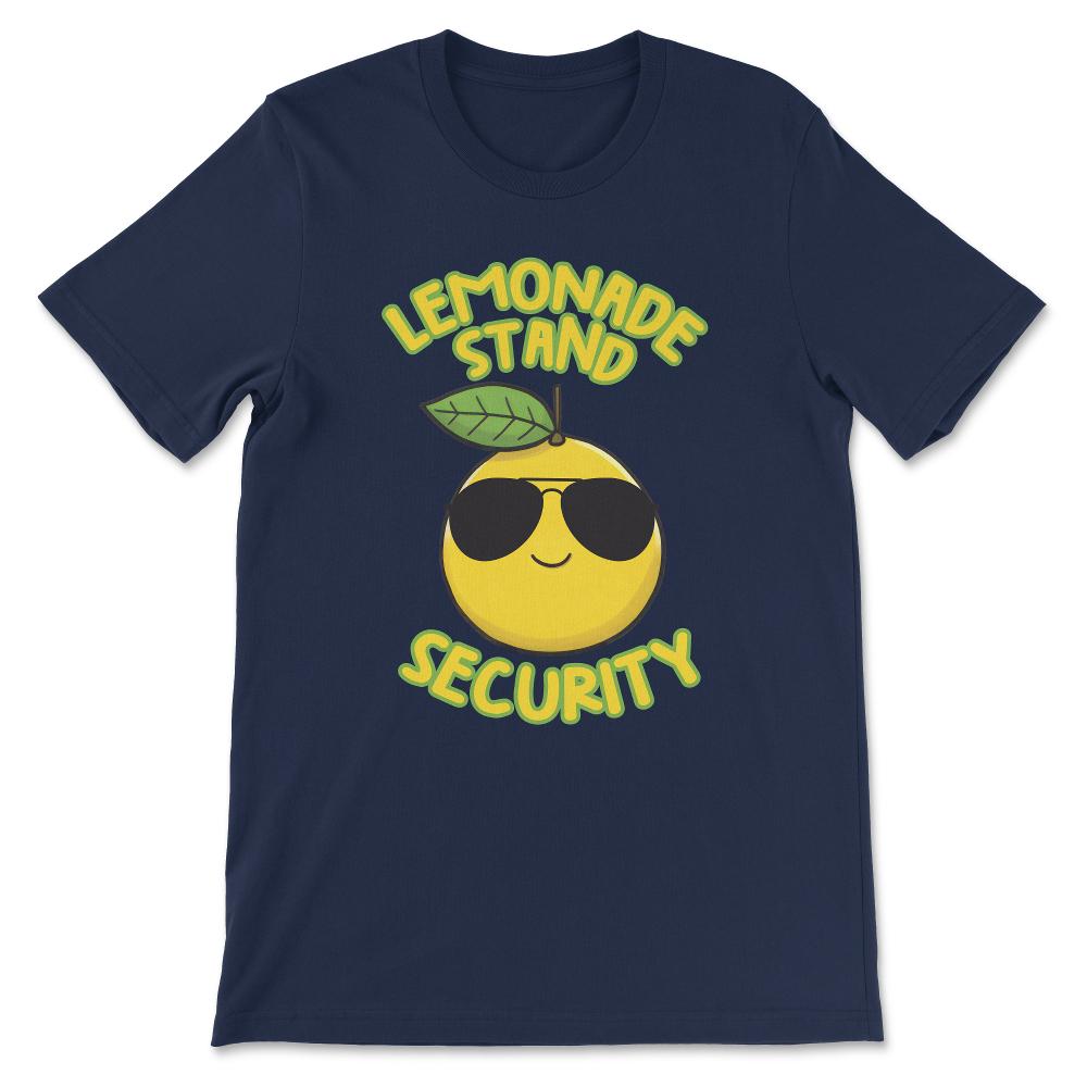 Lemonade Stand Security Cute Lemon Summer Sunglasses Citrus Gift Tee - Navy