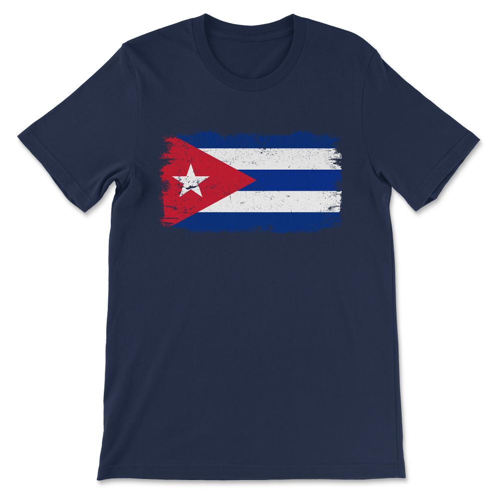 Cuba Country Flag Cuba Tourist Cuba Country Team Flag Gift Tee - - Navy