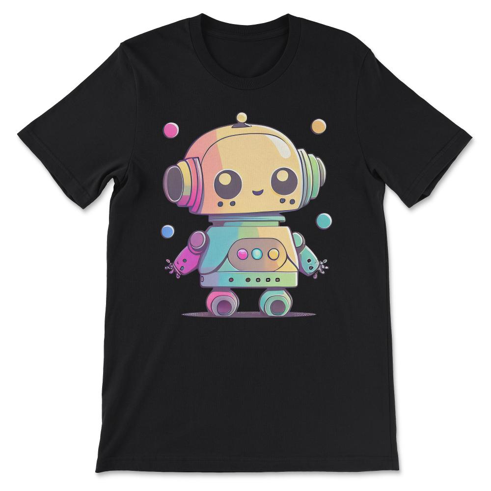 Robot Baby Robotic Cute Aesthetic Future Engineer Play Team Gift Tee - Black