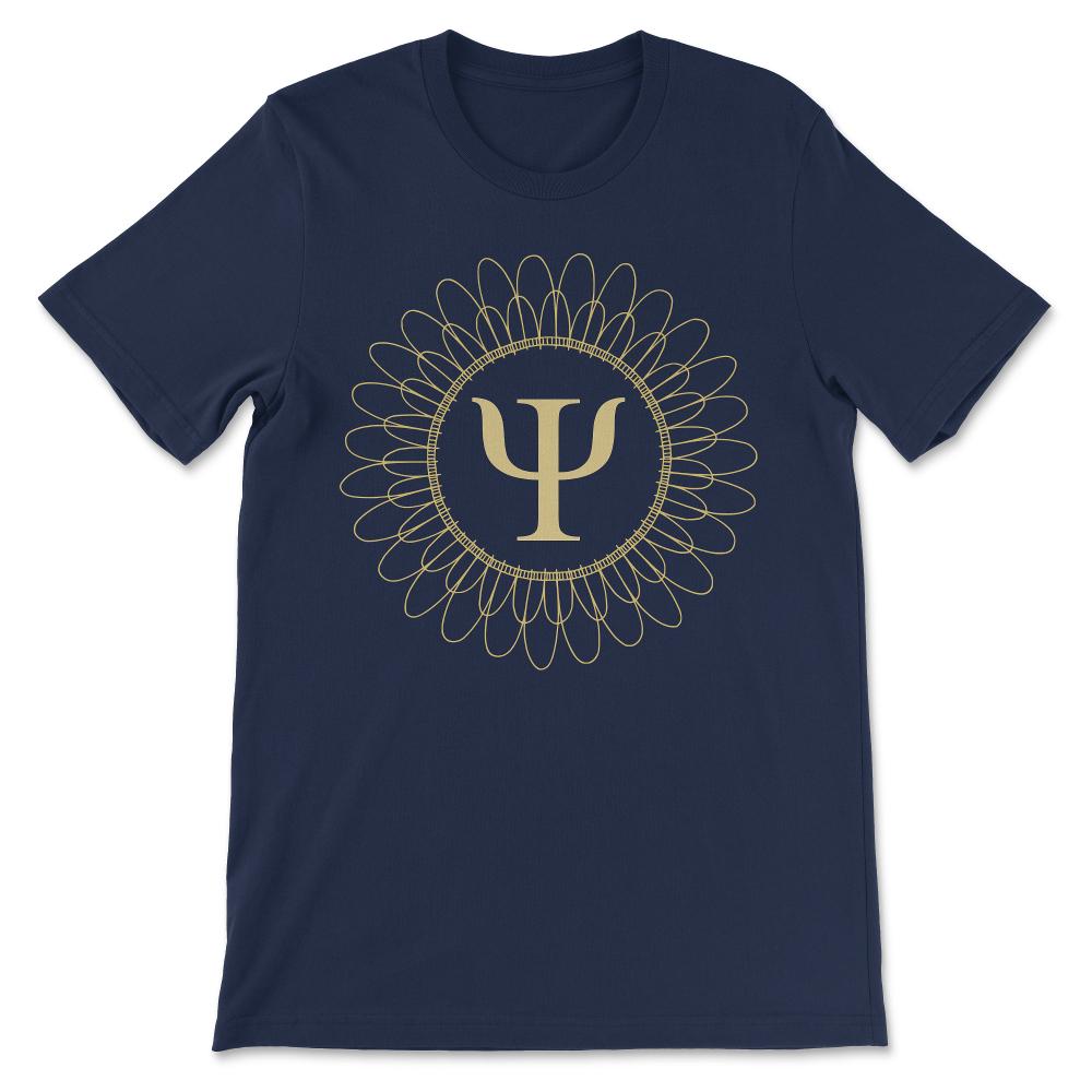 Psychology Logo Psychologist Student Teacher Researcher Gift Gift Tee - Navy