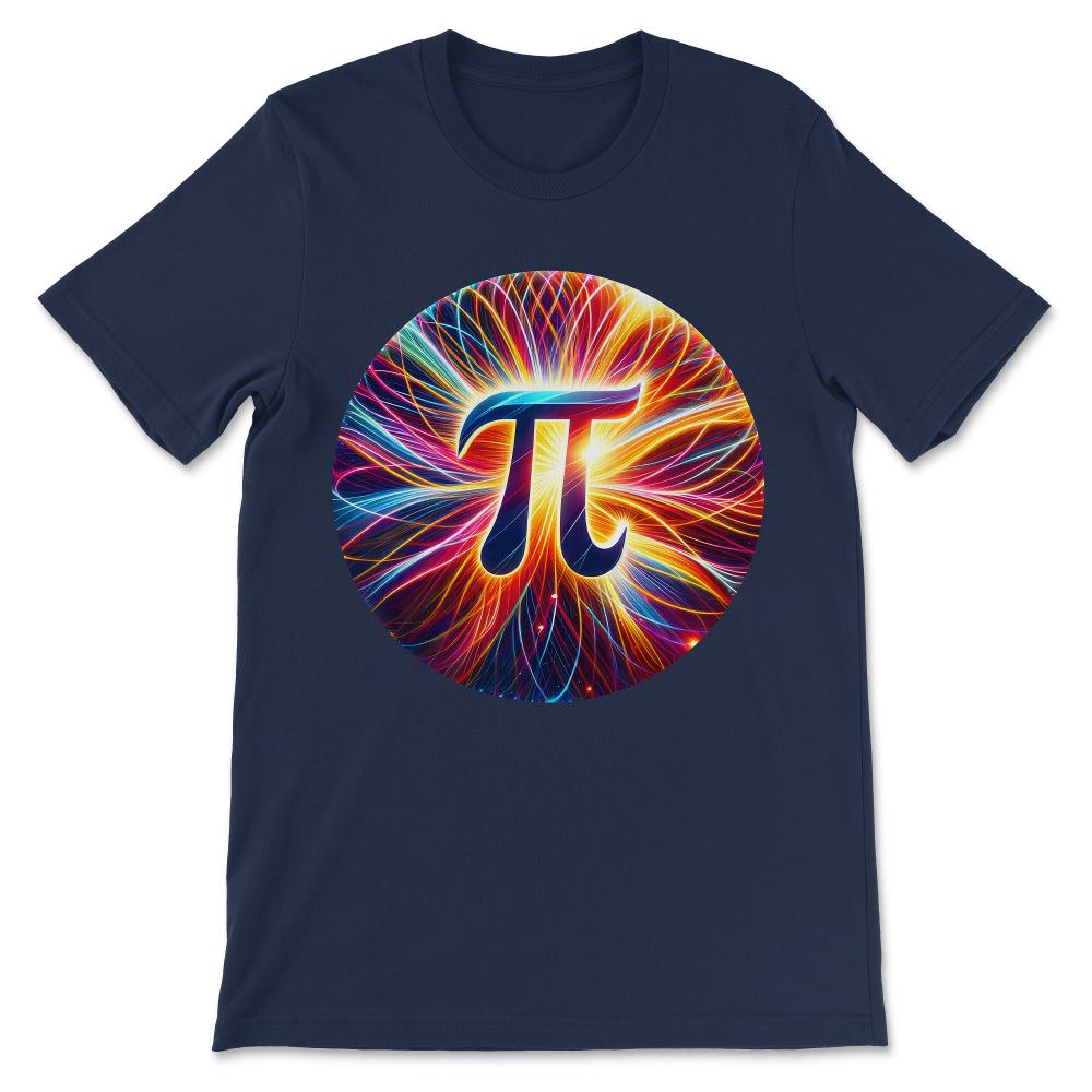 Pi Day - Nerd Geek - Love Math Pi Symbol - Kids Men Women Gift Tee - - Navy