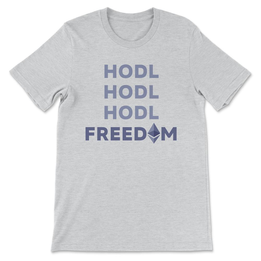 Ethereum Logo ETH Coin Crypto Bitcoin Trader Miner Gift Gift Tee - - Ash
