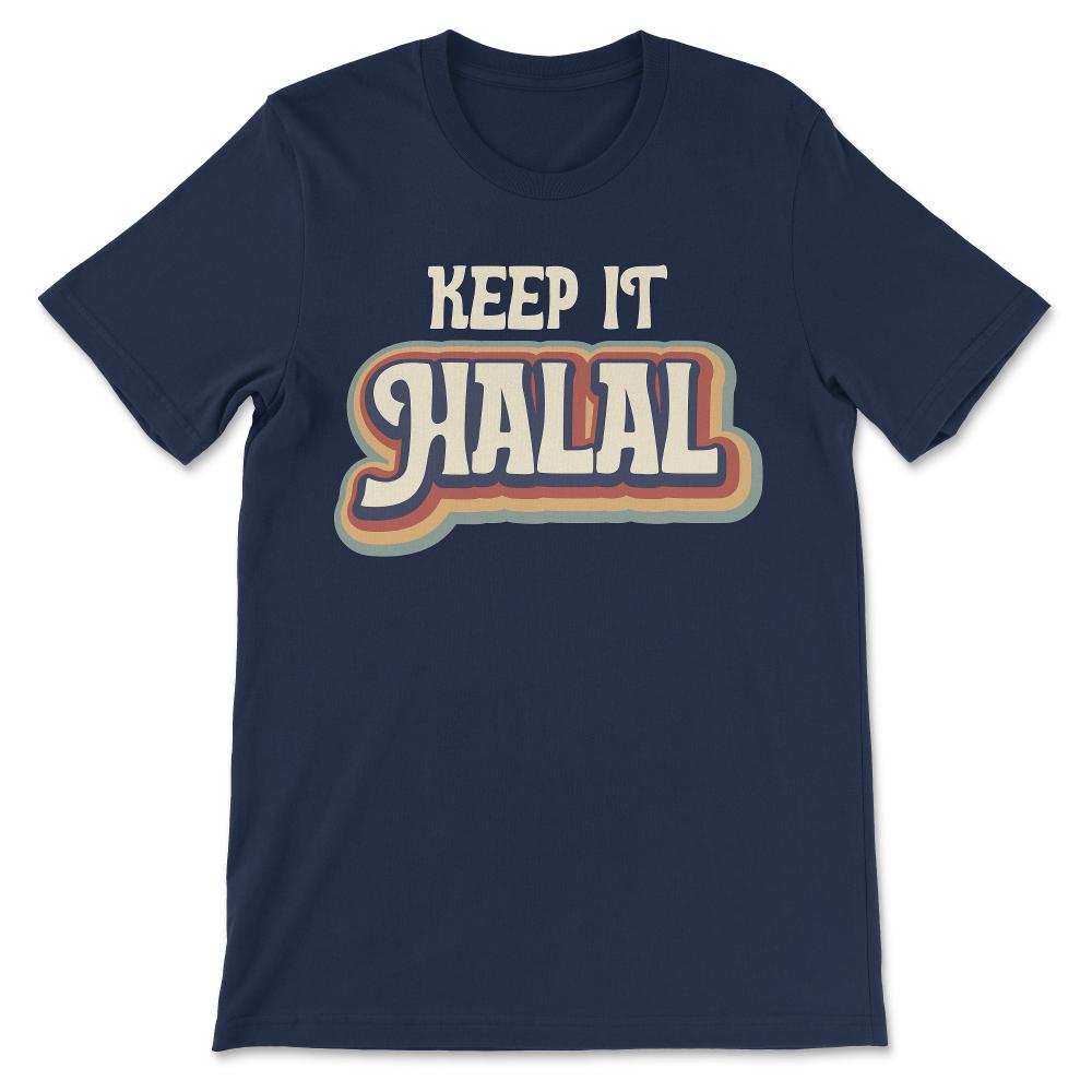 keep it halal Gift Tee - Unisex T-Shirt - Navy